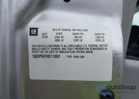 2005 Cadillac Cts Standard z USA, uszkodzony, nr VIN 1G6DP567450119291